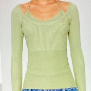 Solado size small knit top with bralette connected.